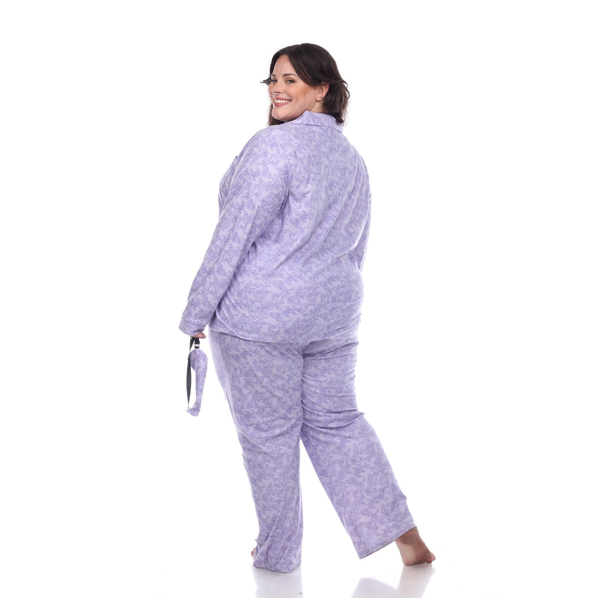  White Mark Plus Size Three-Piece Pajama Set - 1X - Bonton