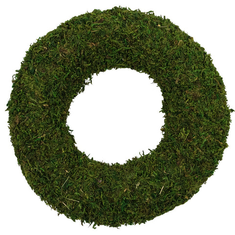 13.7" Reindeer Moss Artificial Floral Spring Wreath - Unlit
