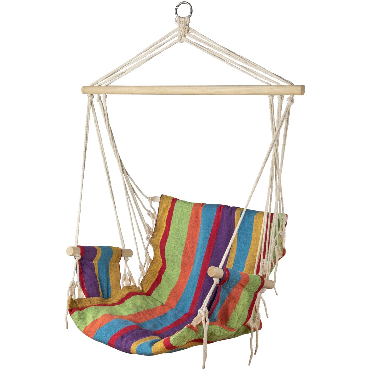  Northlight Striped Hammock Chair With Armrests -37