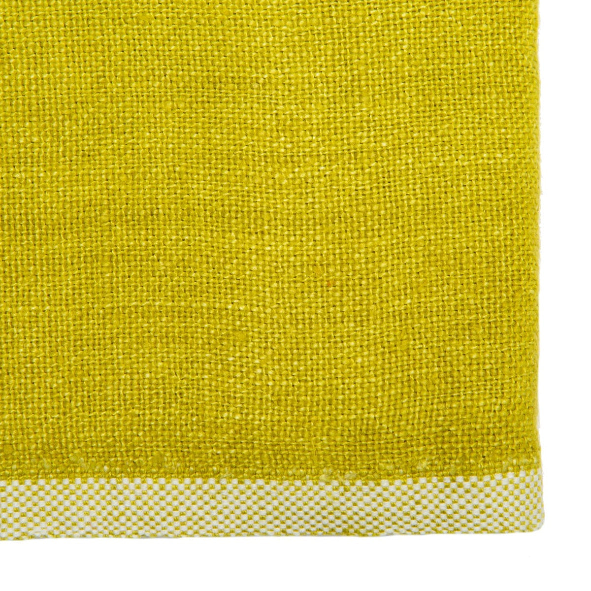  Caravan Chunky Linen Napkins, Set of 4 - Lime - Bonton