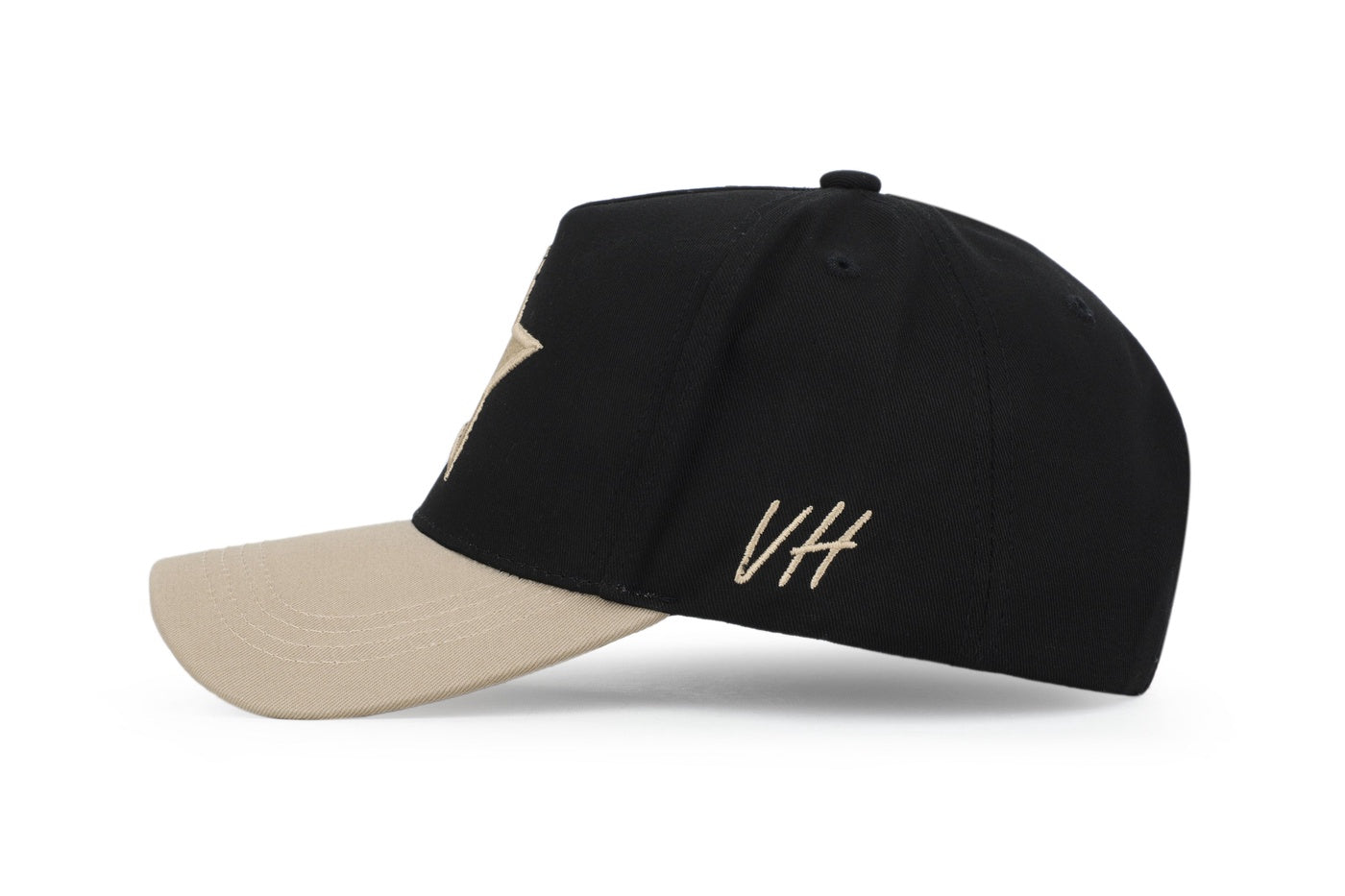  Vintage Havana Vintage Havana Trucker Hat for Women & Men – Black & Khaki Adjustable Cap – Embroidered Star - Default Title - Bonton