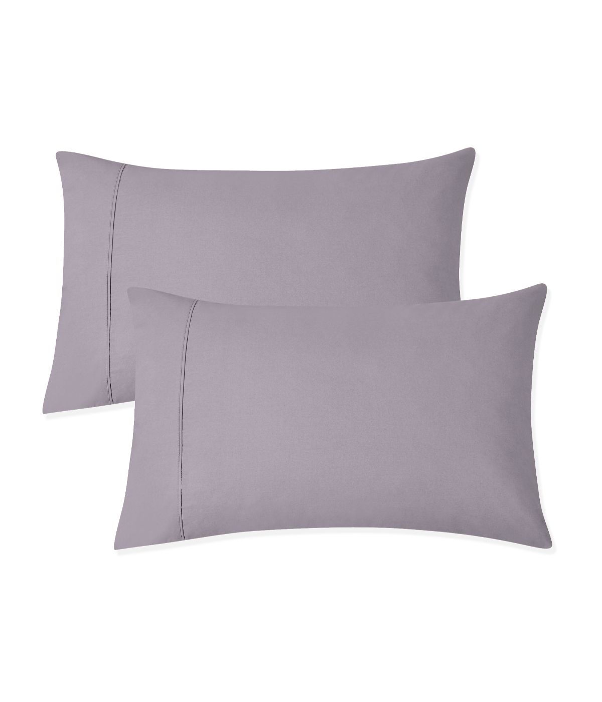  Purity Home Organic Cotton 300 Thread Count Percale Pillowcases Set of 2 Lavender - Lavender - Bonton