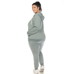 Plus Size Burnout Jogger Set