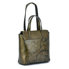 Shia 3D Embossed Floral Convertible Shoulder Bag/Backpack