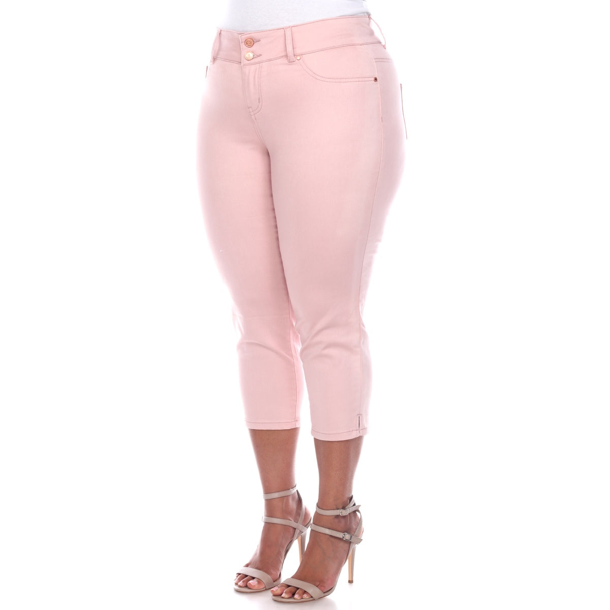  White Mark Plus Size Capri Jeans - 18 - Bonton