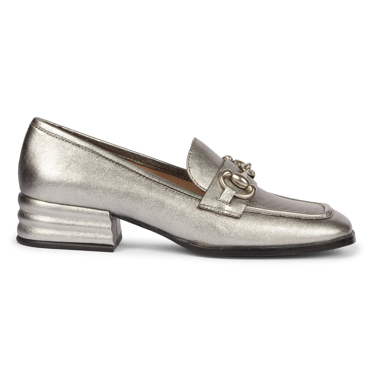  Saint G Saint G - Jacqueline Metallic Loafers Footwear - Gunmetal - Bonton