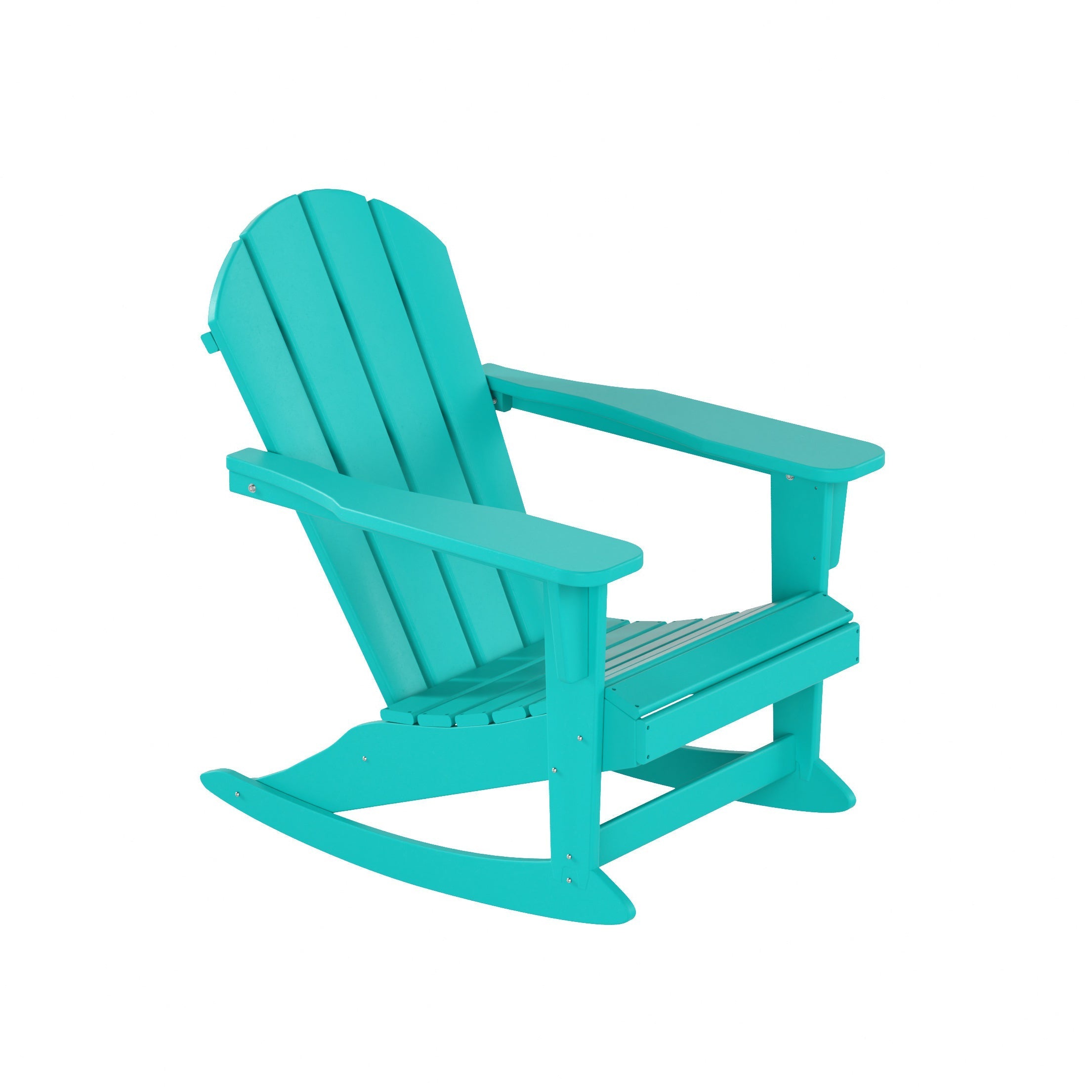  Westin Furniture Classic Porch Outdoor Patio Rocking Adirondack Chair - Turquoise - Bonton