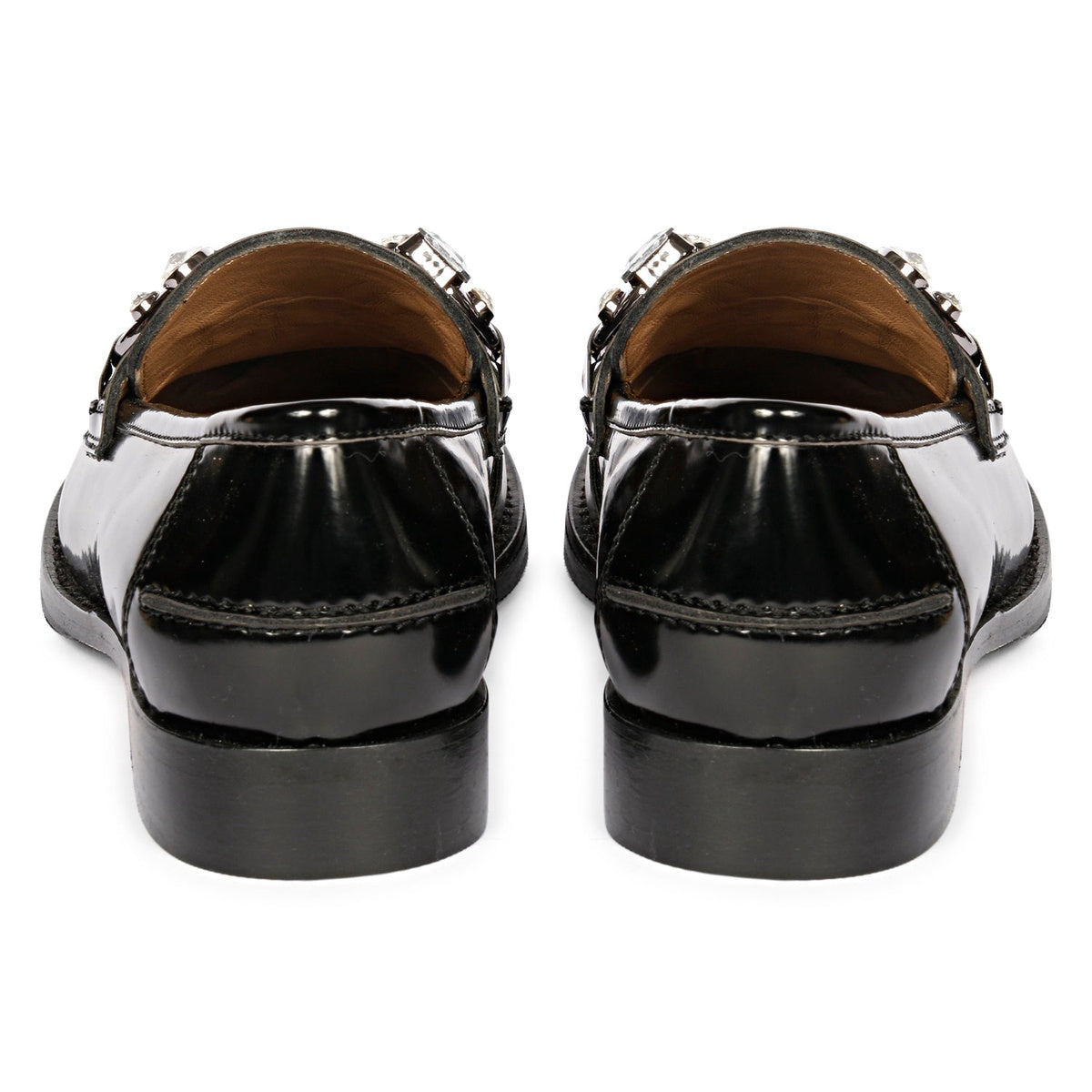  Saint G Livia Black Abrasivato Leather Loafer - BLACK - Bonton