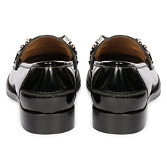 Livia Black Abrasivato Leather Loafer