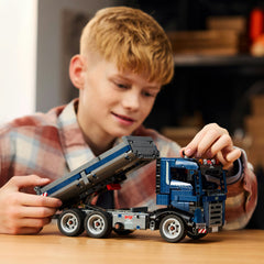 LEGO® Technic™ Tipping Dump Truck Toy, Blue Construction Vehicle Set 42203