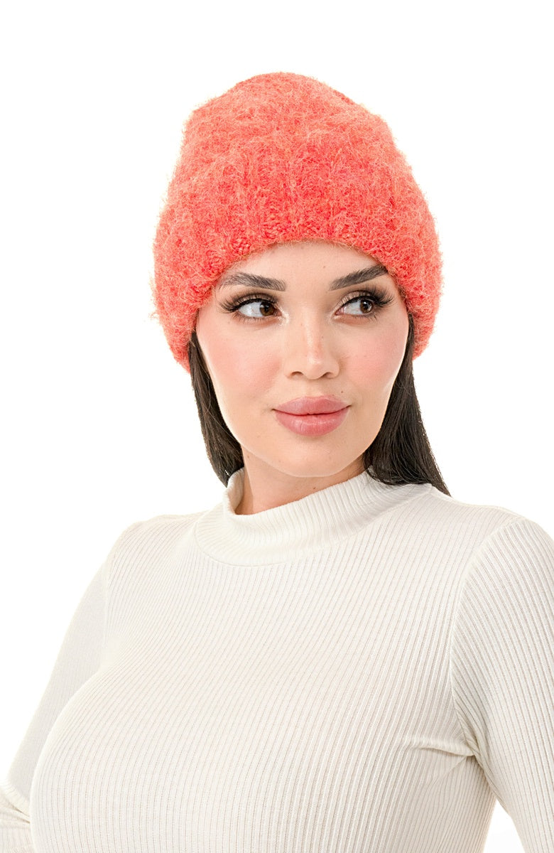  Marcus Adler Fuzzy Hair Beanie - Pink - Bonton