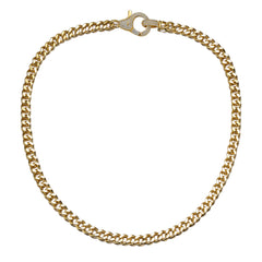 Stylish Polished Curb Link Chain Necklace