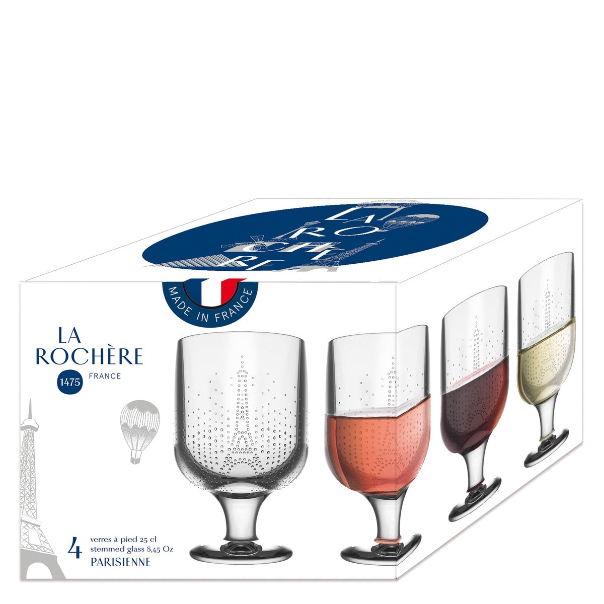  La Rochere Parisienne Wine Glass Set-4 - Default Title - Bonton