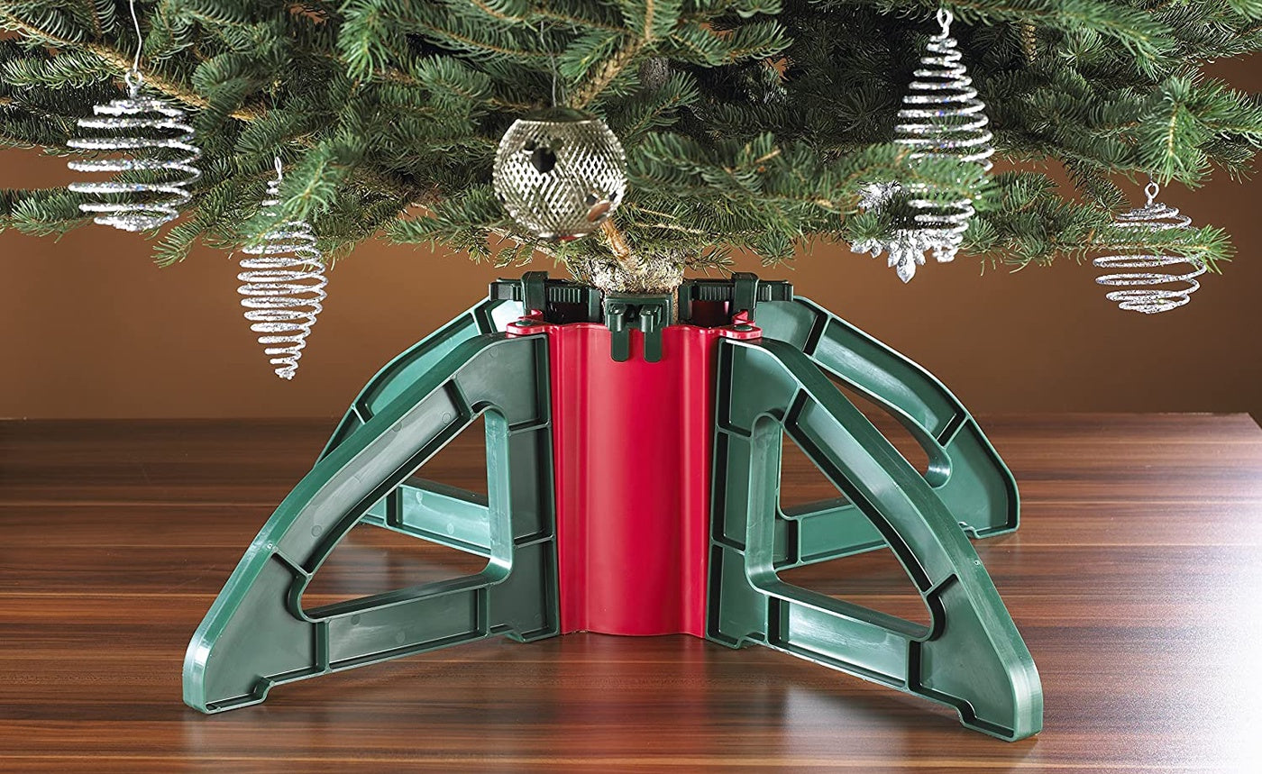  Northlight Christmas Tree Stand With Clamping System - For Real Live Trees Up to 10' - Default Title - Bonton