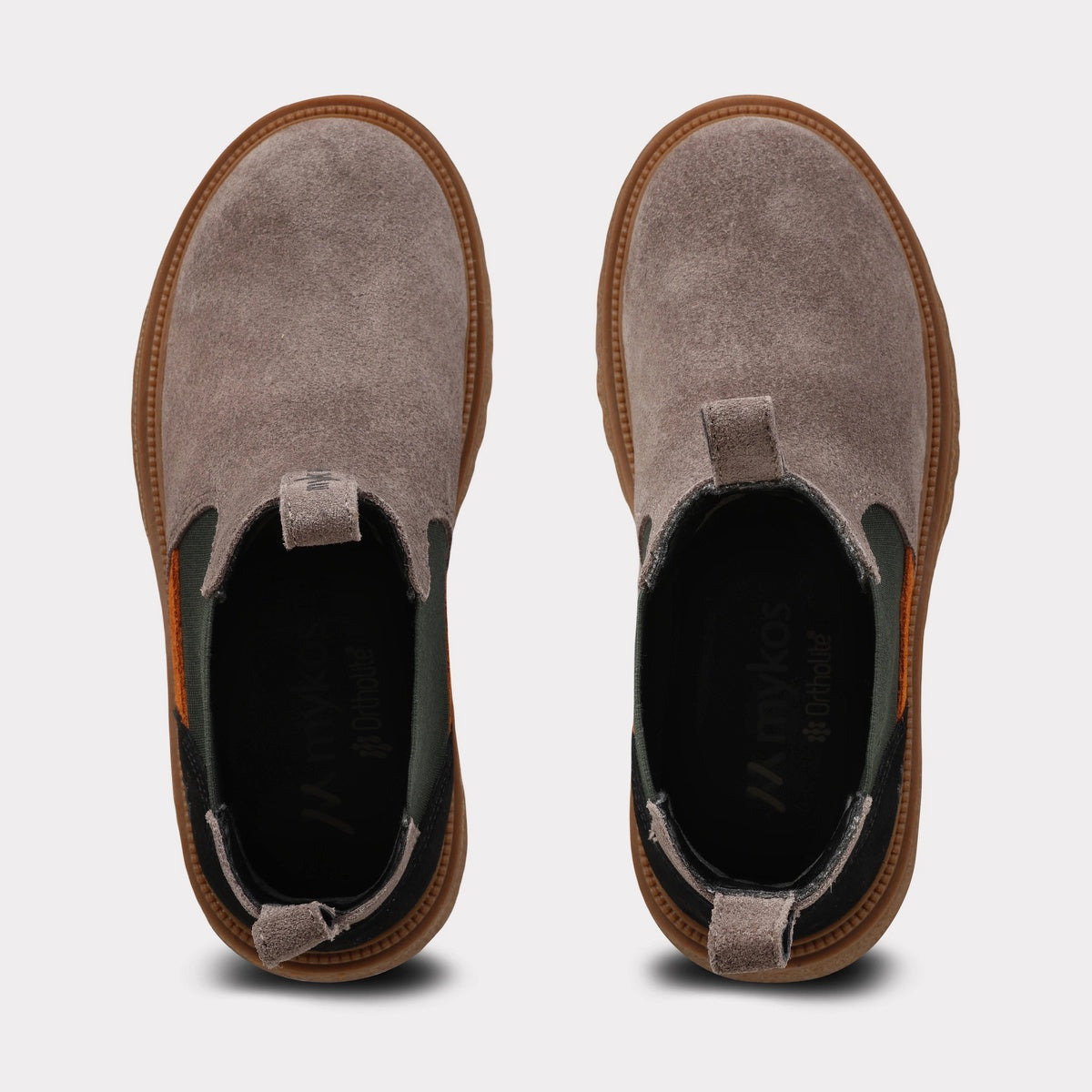  Mykos Marcus Youth Pull-on Chelsea Boot - Smoke/Dark Green - Bonton