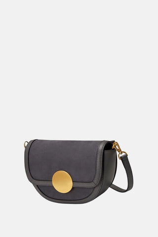 Oryany Lottie Suede  - Small Crossbody - Cool Grey / One Size
