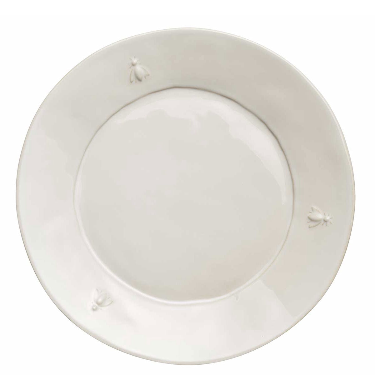  La Rochere Bee Ceramic Dinner Plate Set- 4 - Ecru - Bonton