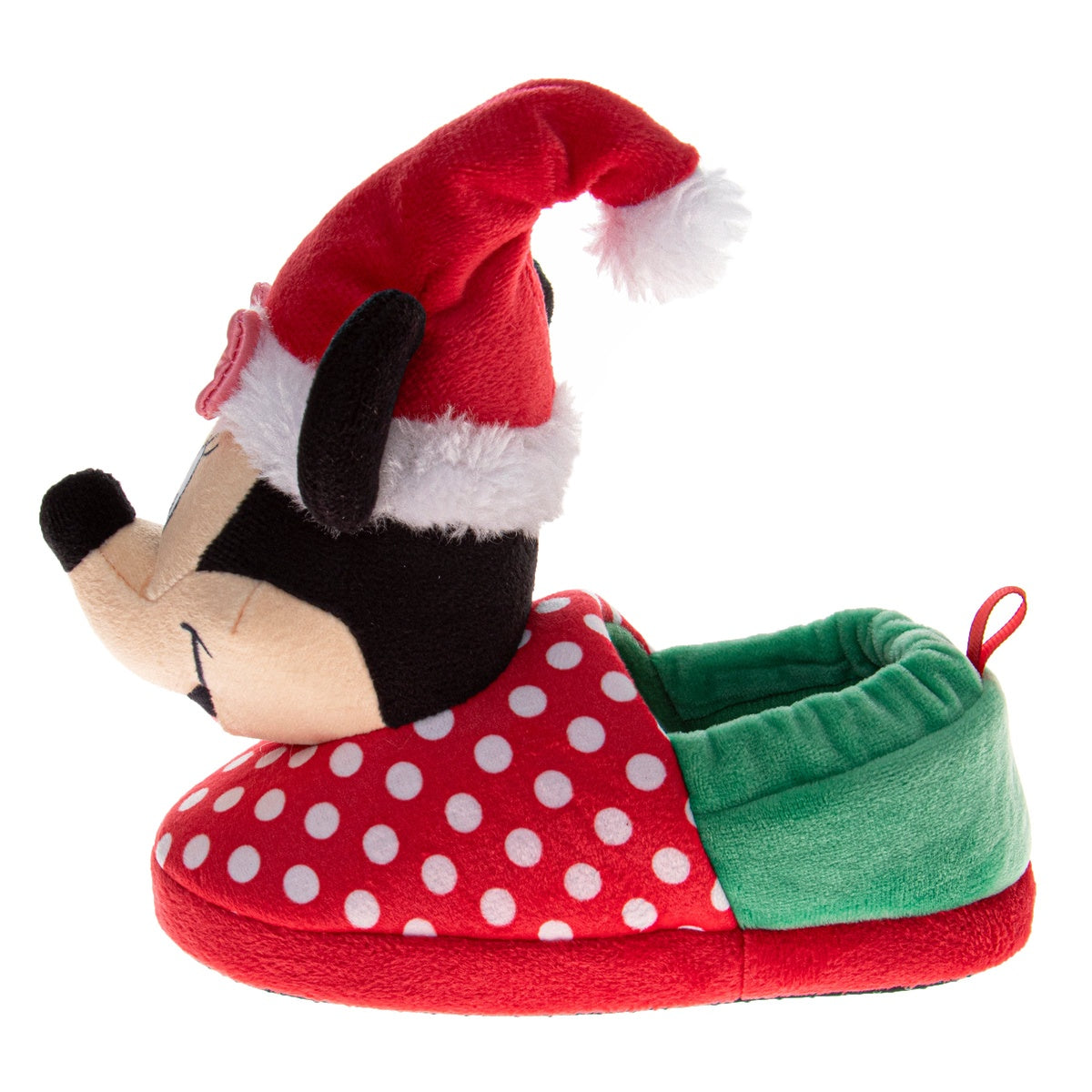  Josmo Disney Mickey Mouse Christmas Boys Slippers Cozy Plush Santa House Shoes Size Toddler - 5-6 - Bonton