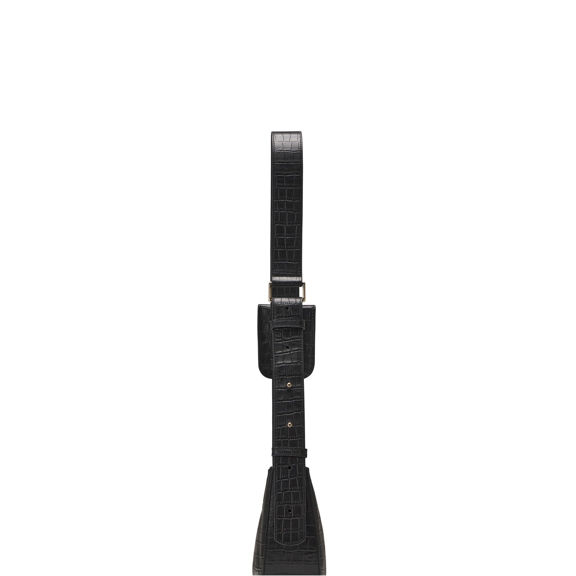  Oryany Rookie Croco Crossbody - Medium Crossbody - Black - Bonton