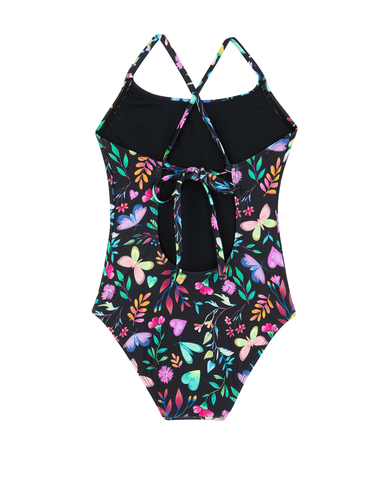 Butterfly Dream Criss Cross Tie Back One Piece