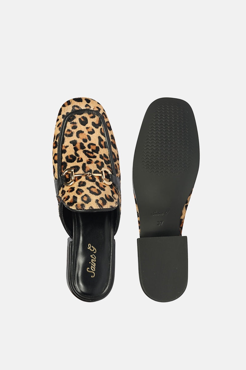  Saint G Savannah Calf - Heeled Mule - Leo - Bonton