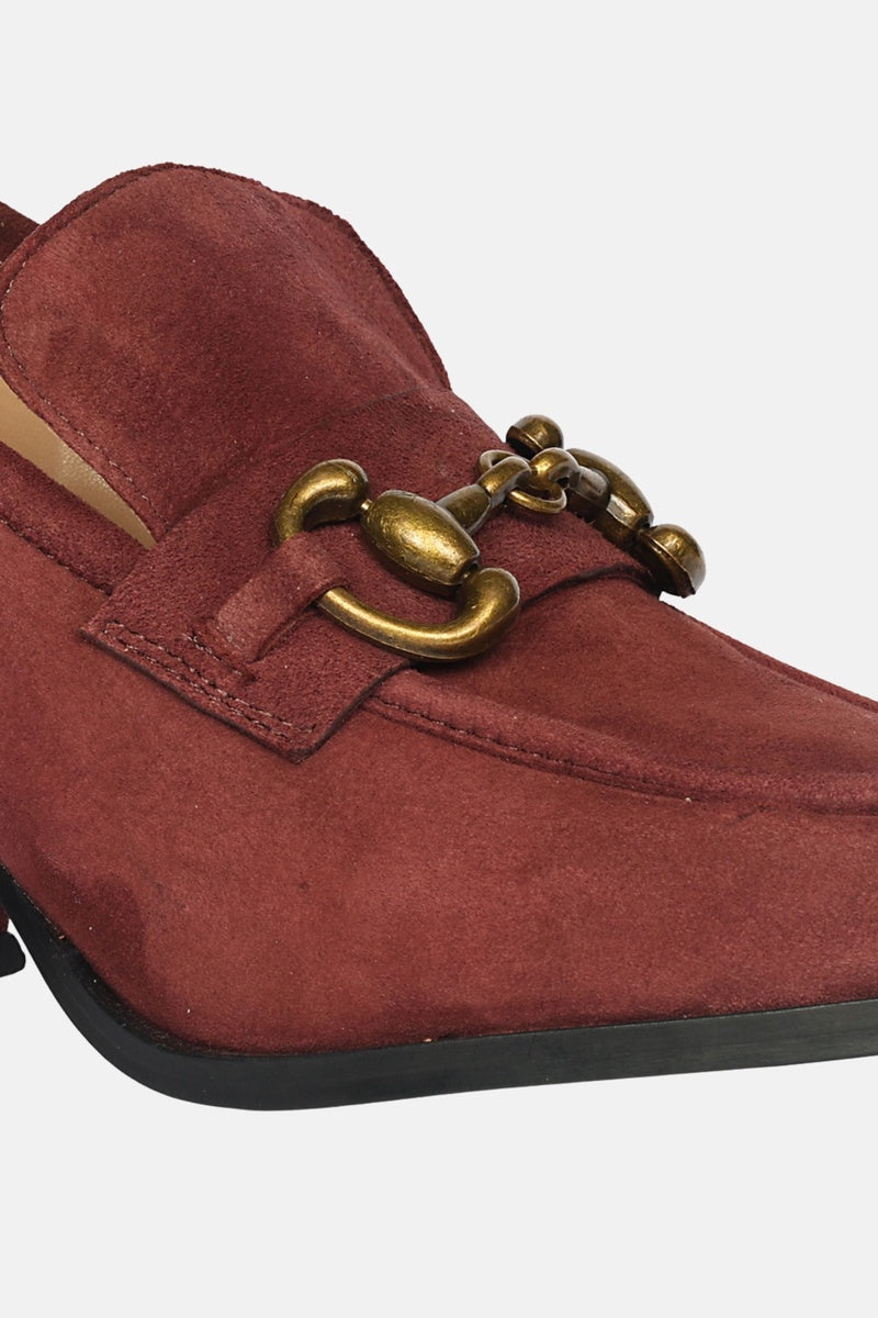  Saint G Vera Suede - Heel Loafers - Burgundy - Bonton