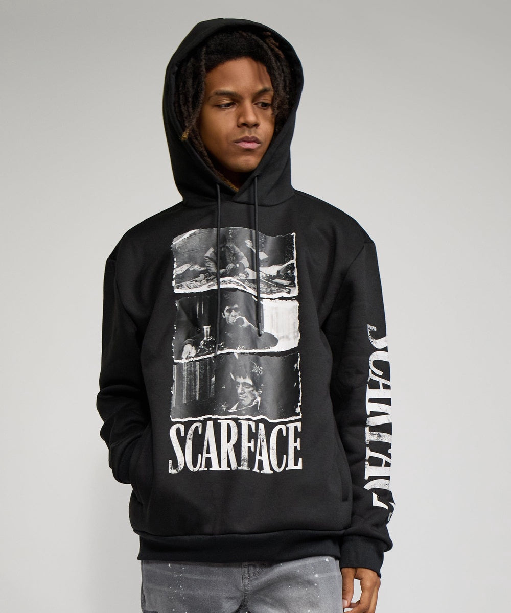  Reason Clothing Scarface Classic Hoodie - Black - BLACK - Bonton