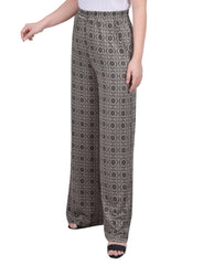 Petite Wide Leg Pull on Pant