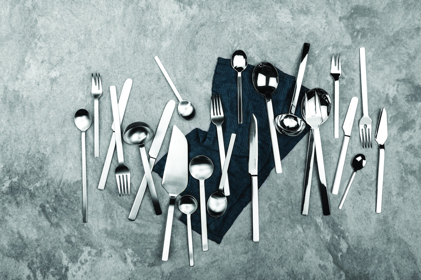  Mepra Stile by Pininarina Serving Set - Ice Silver - Bonton