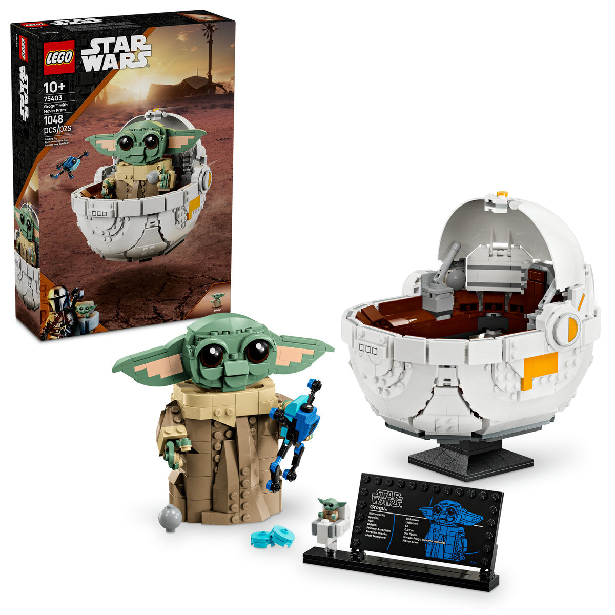  LEGO LEGO® Star Wars: The Mandalorian™ Grogu™ With Hover Pram, Buildable Figure 75403 - Star Wars - Bonton
