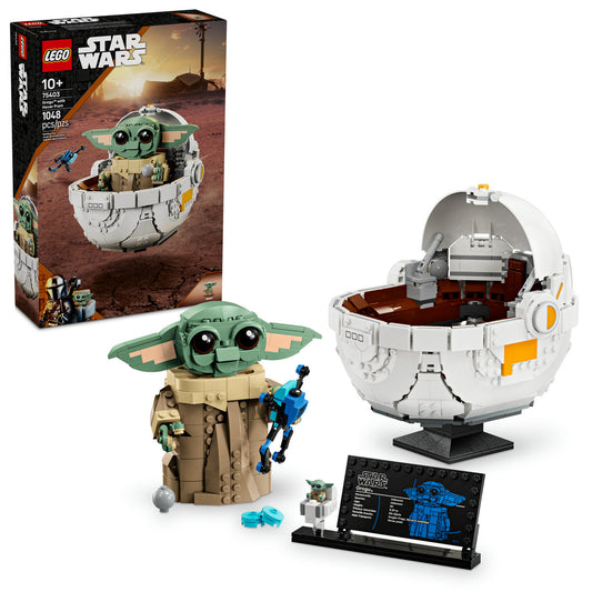 LEGO® Star Wars: The Mandalorian™ Grogu™ With Hover Pram, Buildable Figure 75403
