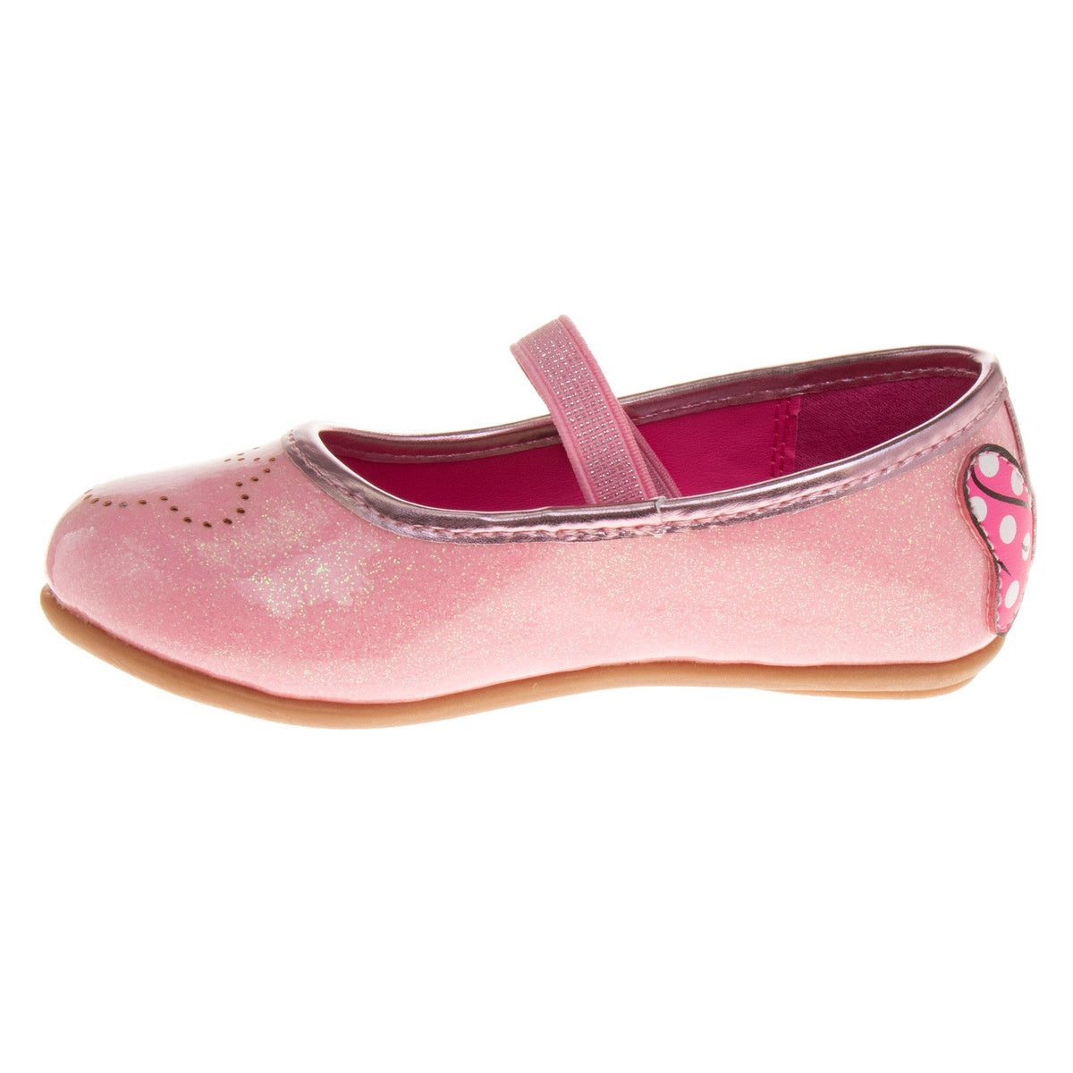  Josmo Disney Girls Minnie Mouse Mary Jane Flats - Dress Up Slip-on Shoes (Toddler) - 5 - Bonton