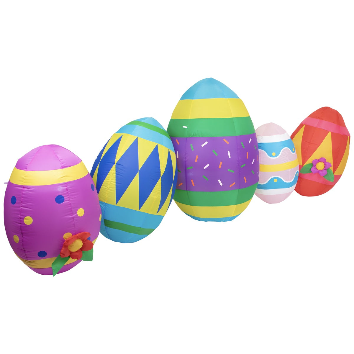  Northlight Inflatable Lighted Easter Eggs Outdoor Decoration - 10' - Default Title - Bonton