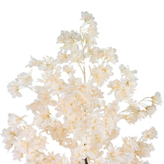 6' LED Lighted White Floral Artificial Tree - Warm White Lights