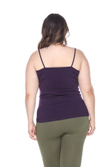 Plus Size Lace Trim Tank Top