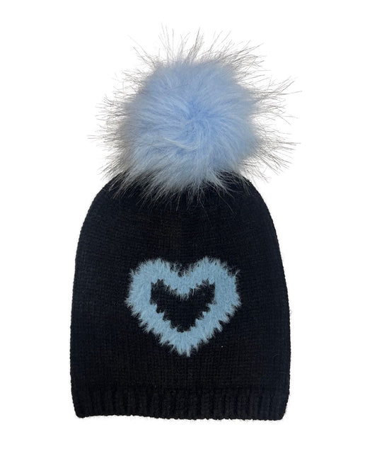 Heart Eyelash Beanie