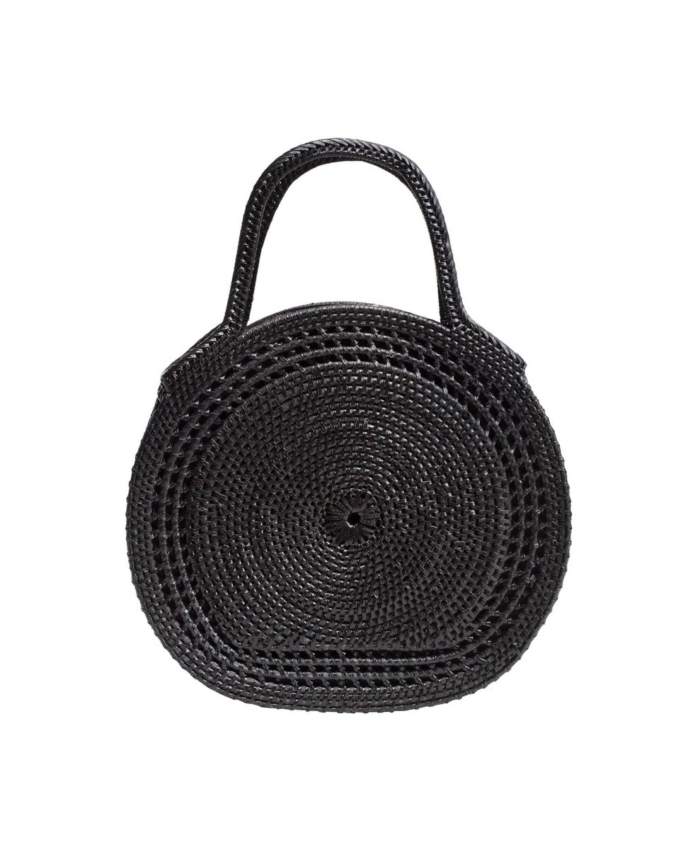  Jelavu Jelavu Sydney Raffia Satchel Bag - Black - Bonton