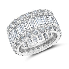 Baguette Eternity Band in Platinum
