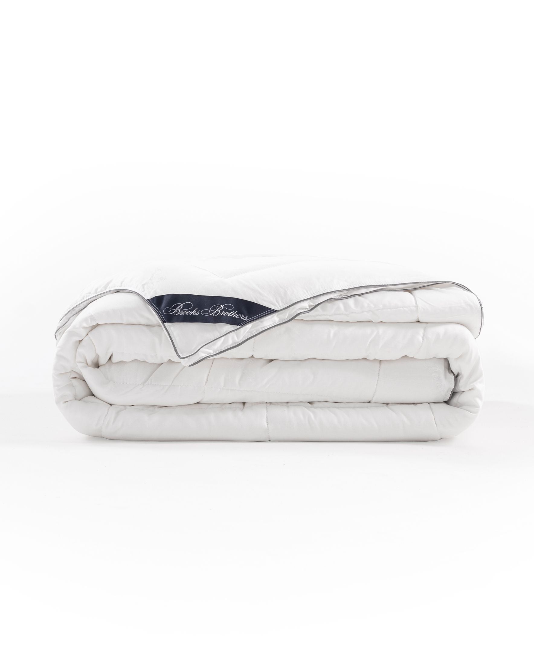  Brooks Brothers Bamboo Quilt - White - Bonton