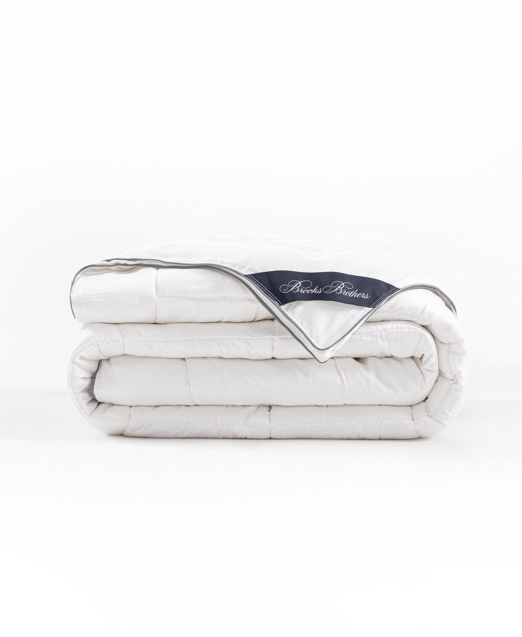  Brooks Brothers Bamboo Quilt - White - Bonton