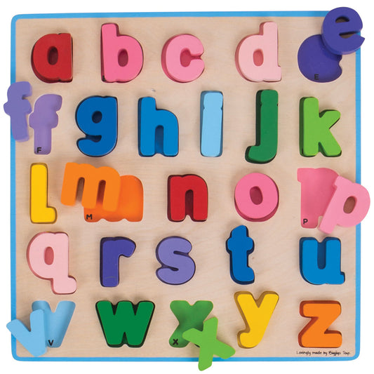 Chunky Alphabet Puzzle (Lowercase) by Bigjigs Toys US