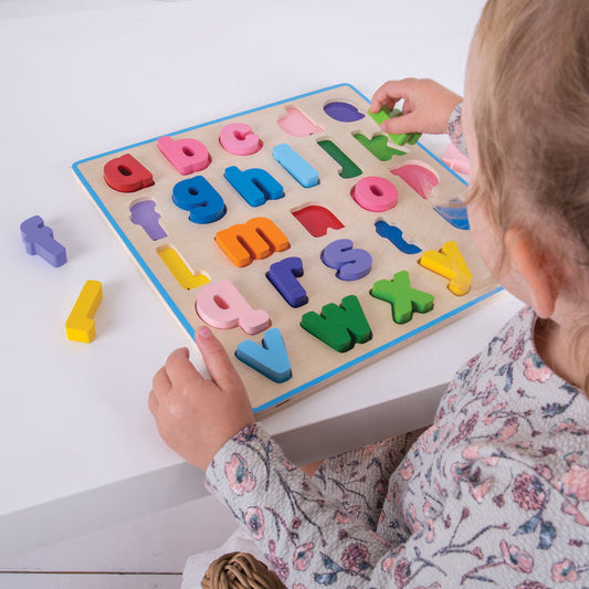 Chunky Alphabet Puzzle (Lowercase) by Bigjigs Toys US