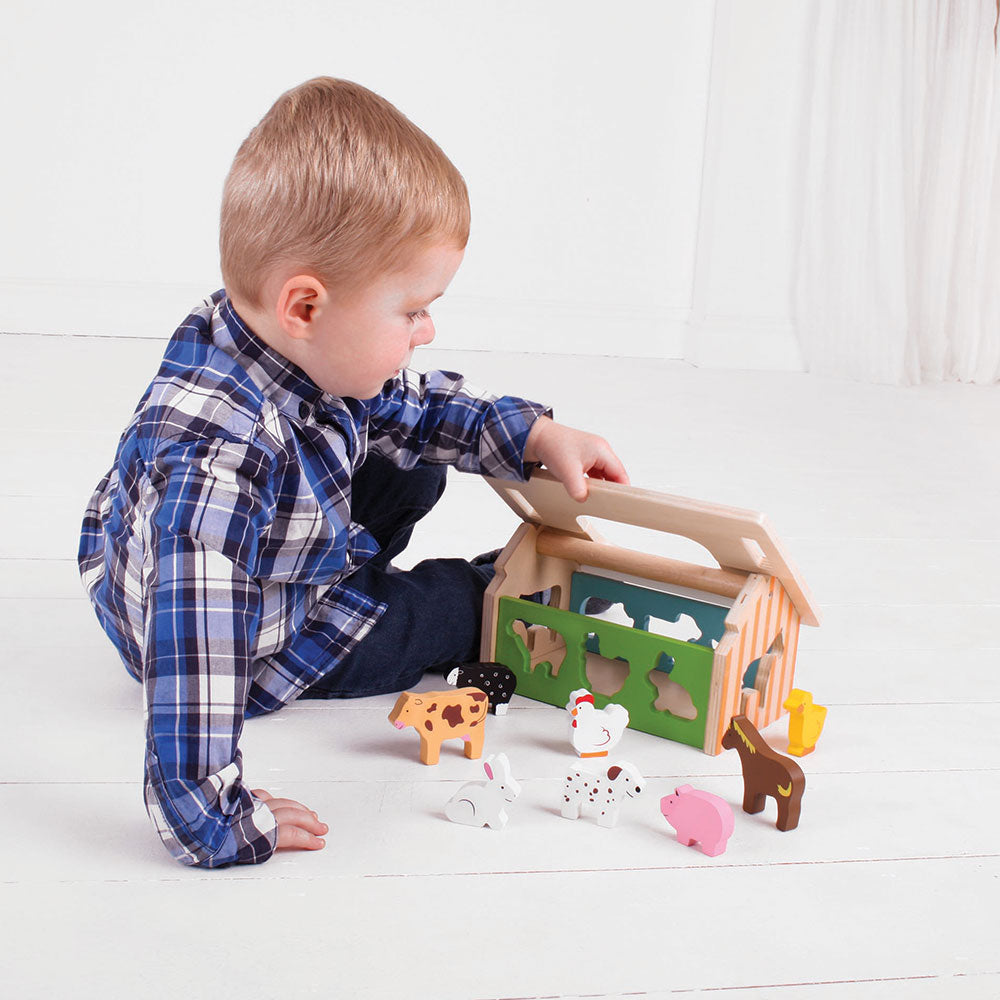  Bigjigs Toys Farmhouse Sorter by Bigjigs Toys US - Default Title - Bonton