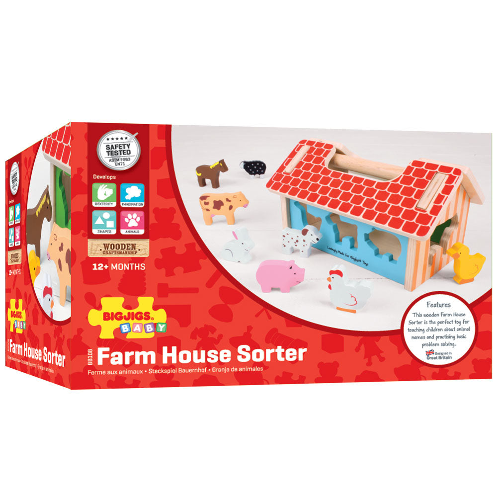  Bigjigs Toys Farmhouse Sorter by Bigjigs Toys US - Default Title - Bonton