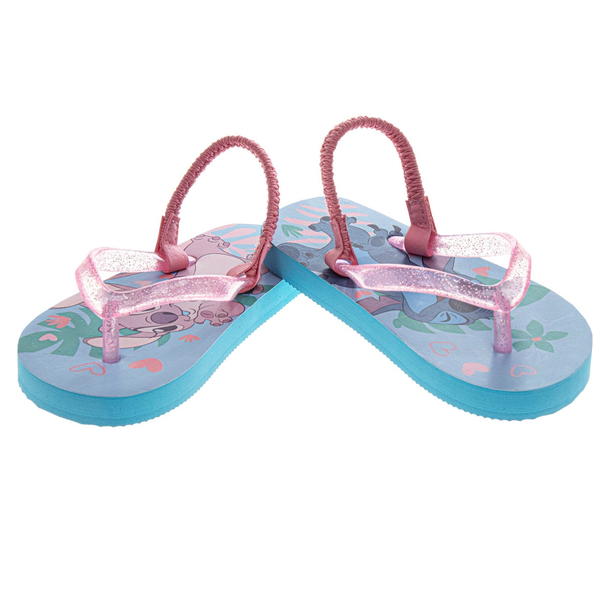  Josmo Disney Stitch and Angel Girls' Dual Sizes Flip Flops (Toddlers) - 5-6 - Bonton