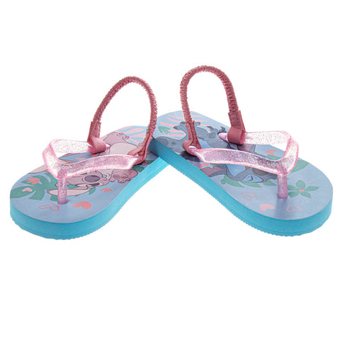 Disney Stitch and Angel Girls' Dual Sizes Flip Flops (Toddlers)