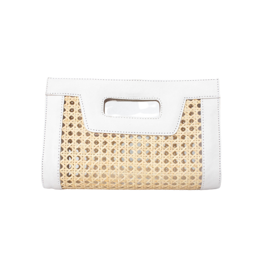  Jelavu Jelavu Venice Mini - Cane Leather Clutch - Black - Bonton