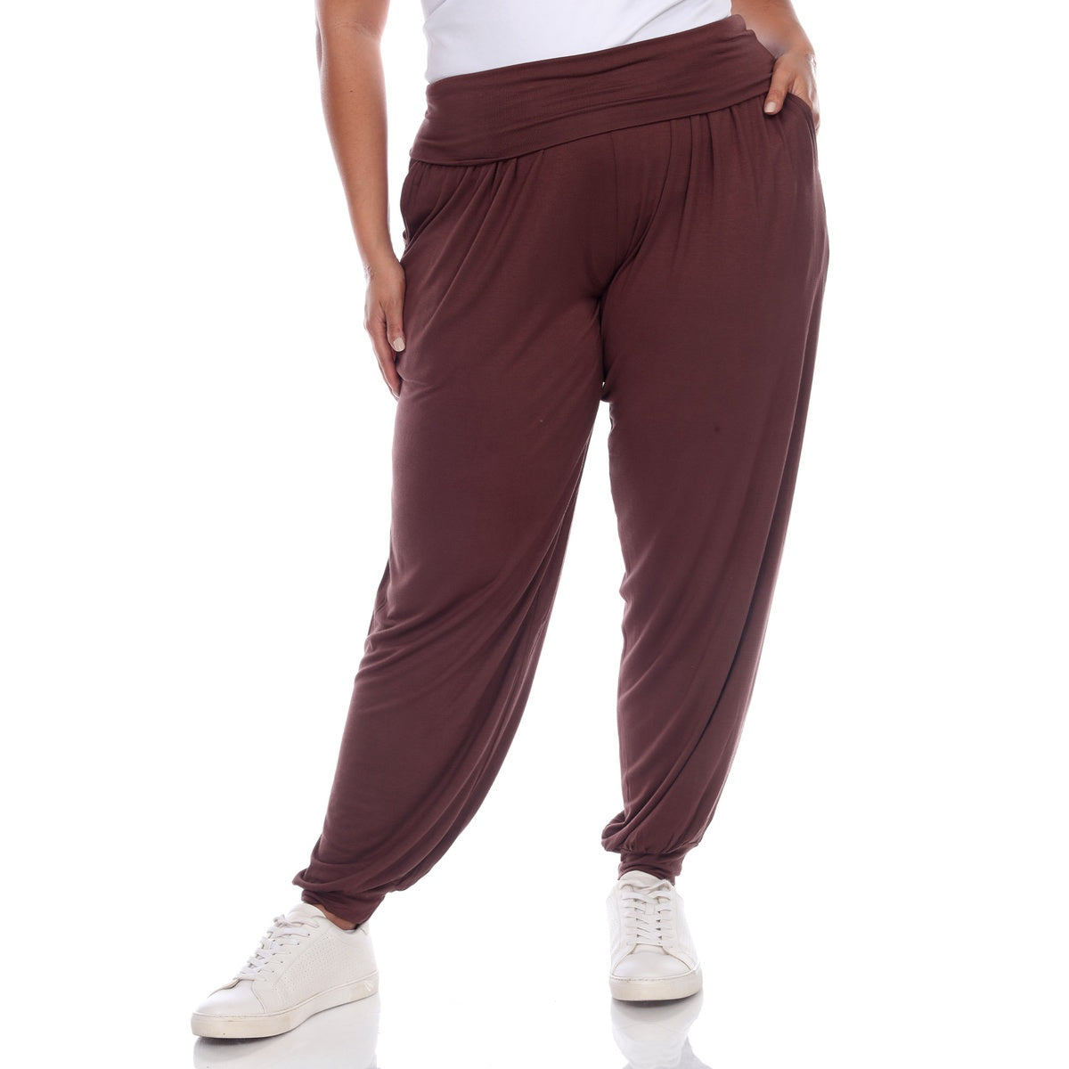  White Mark Plus Harem Pants - 1x - Bonton