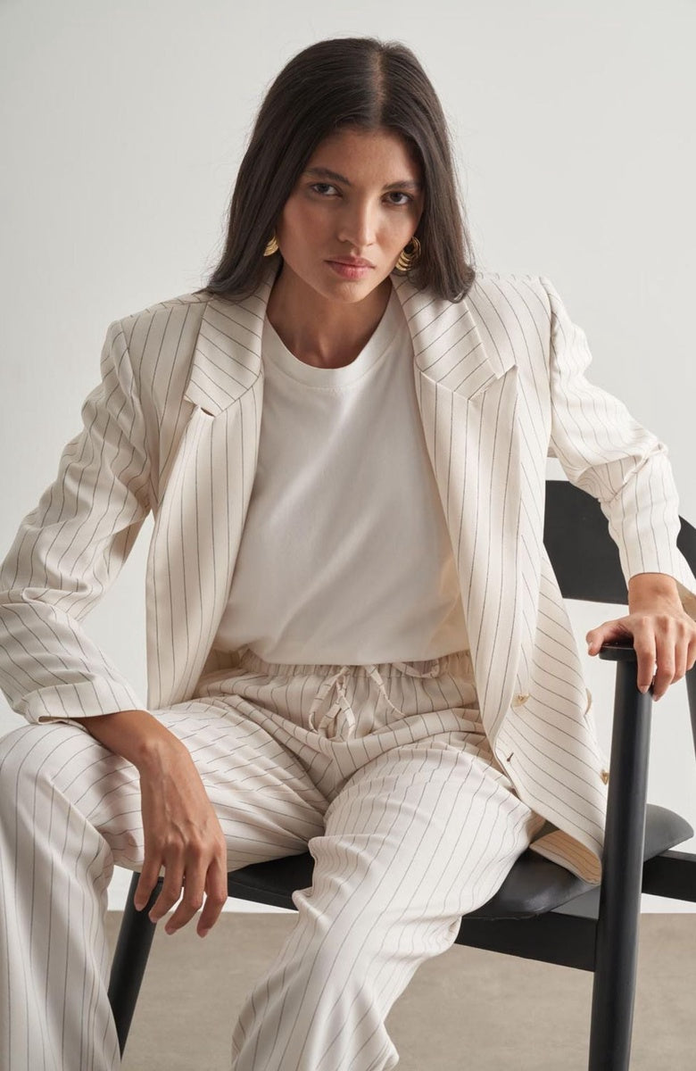  Mizalle Mizalle Women's Summer Blazer - Ecru - Bonton