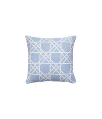 Lattice Work Decorative Pillow Blue